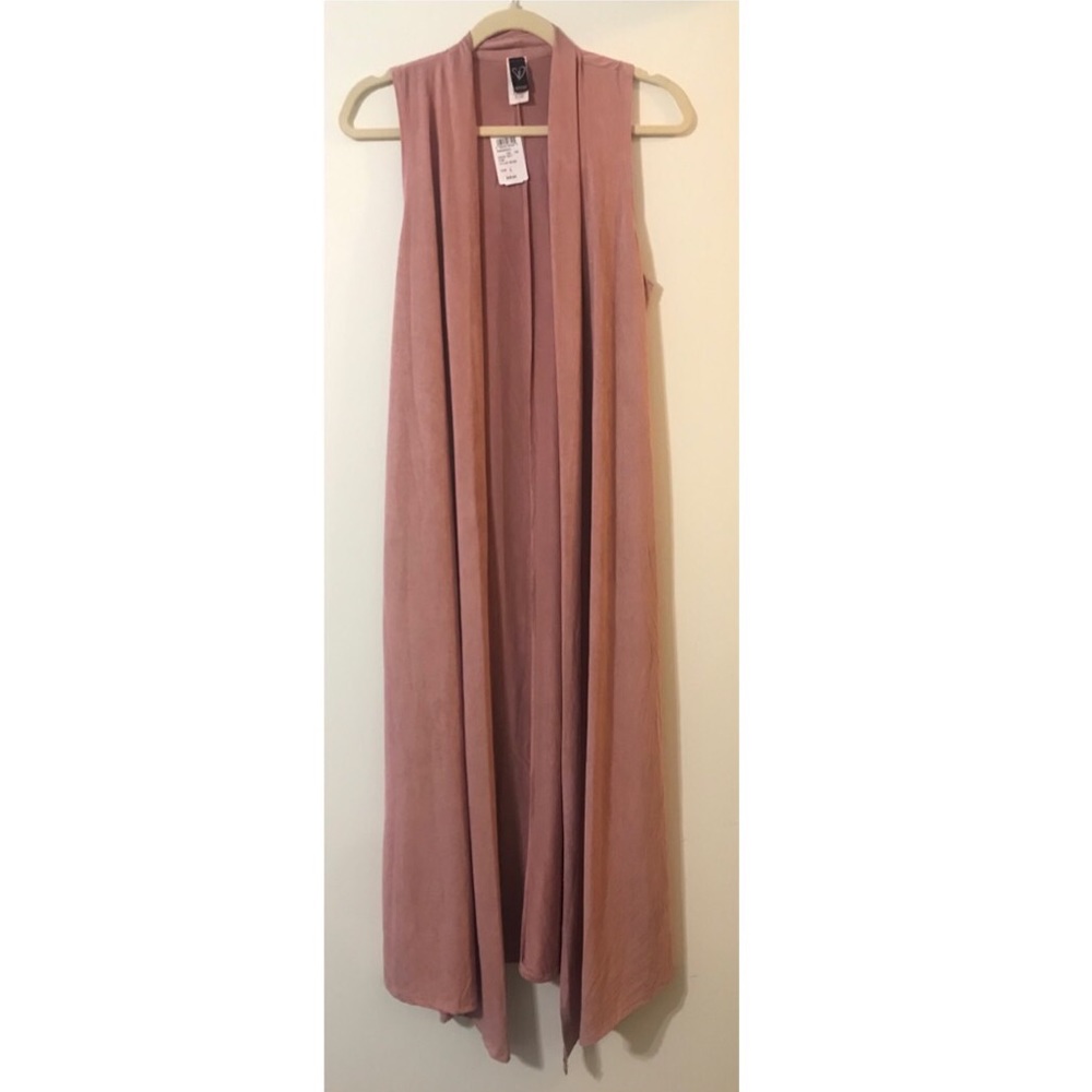WINDSOR DRAPE FRONT DUSTER - Blush